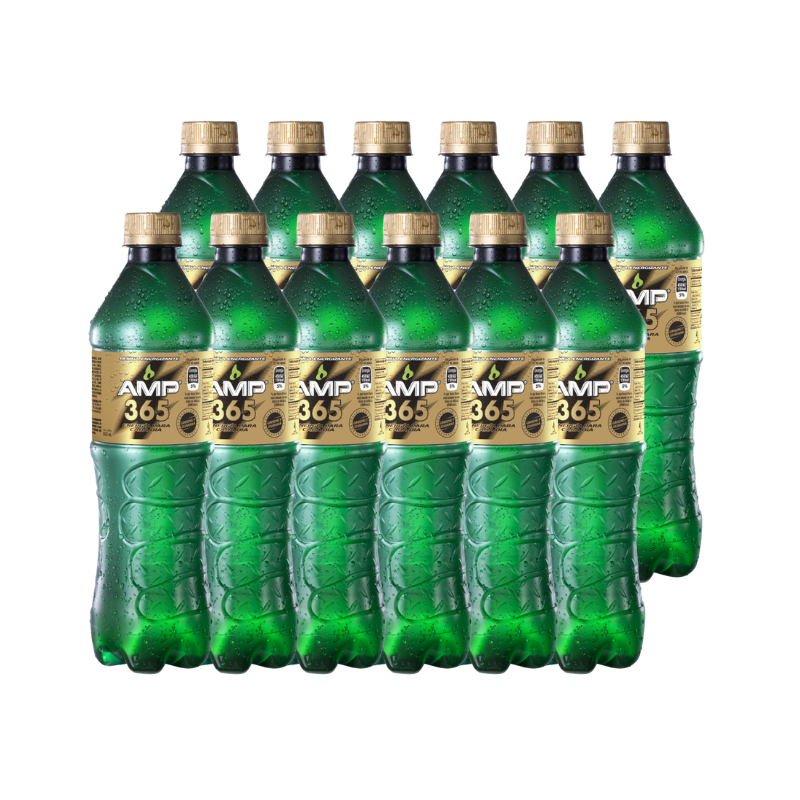 Bebida Energizante AMP 365 Dorado 600ml 12Pack