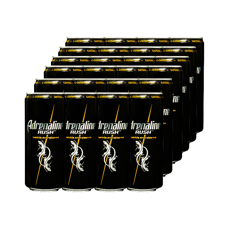 Bebida Energizante Adrenaline Lata 296ml 24Pack