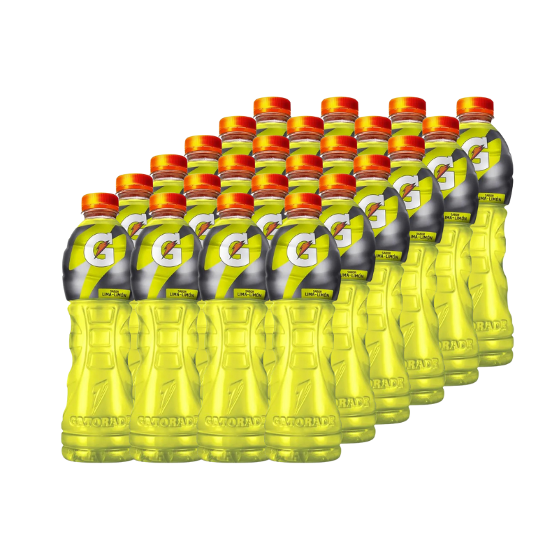 Bebida Energizante de Lima Limón Gatorade 600ml 24Pack