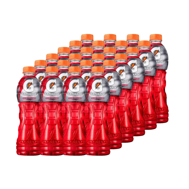 Bebida Energizante de Ponche de Frutas Gatorade 600ml 24Pack