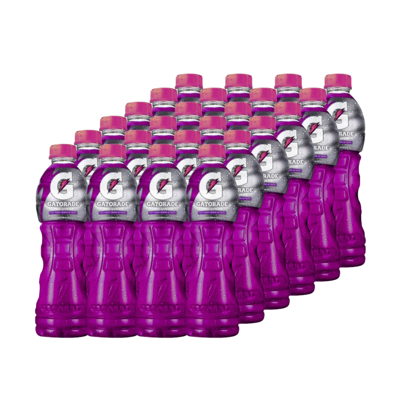 Bebida Energizante de Uva Gatorade 600ml 24Pack