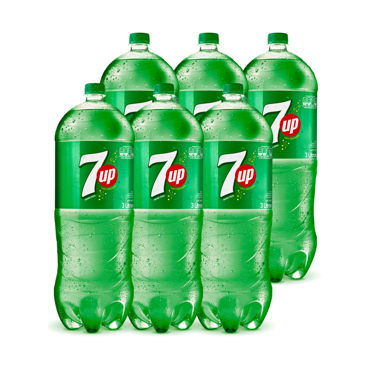 Gaseosa 7 Up 3L 6Pack