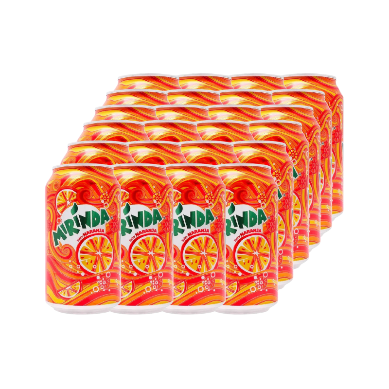 Gaseosa de Naranja Mirinda Lata 355ml 24uds