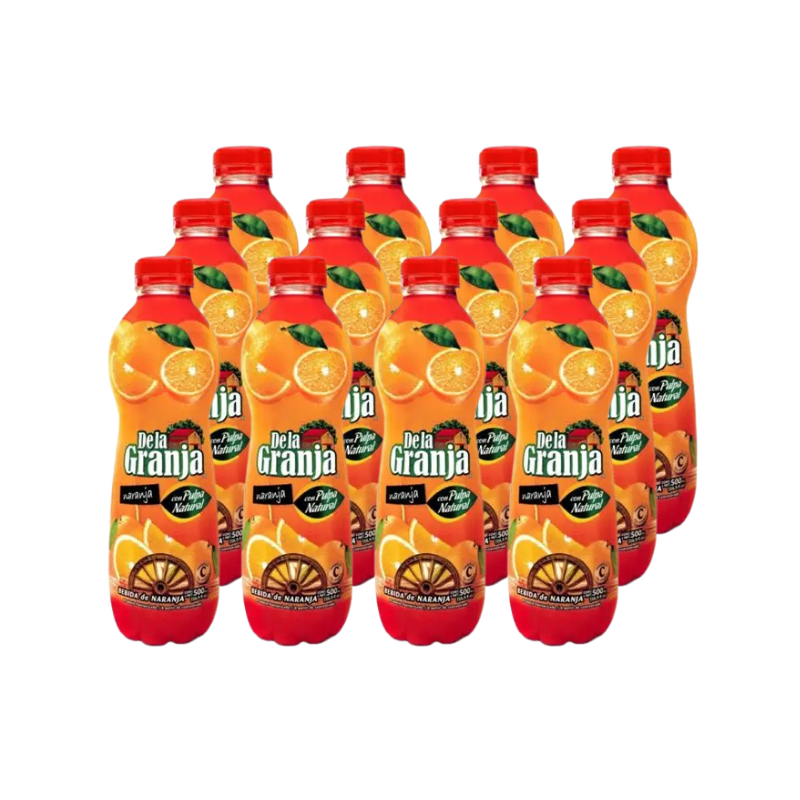 Jugo de Naranja De la Granja 500ml 12Pack