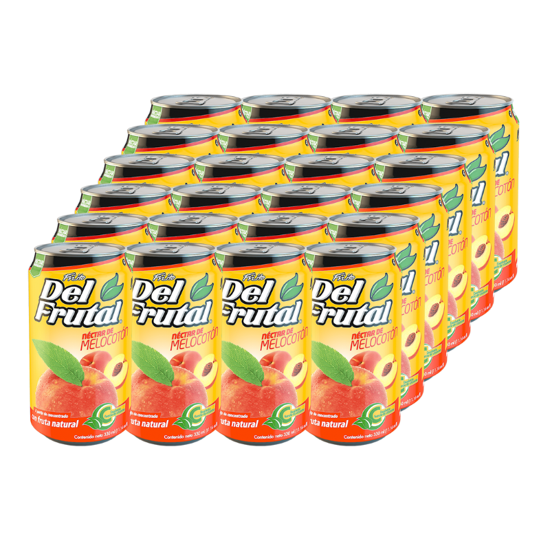 Néctar de Melocotón Del Frutal Lata 355ml 24Pack