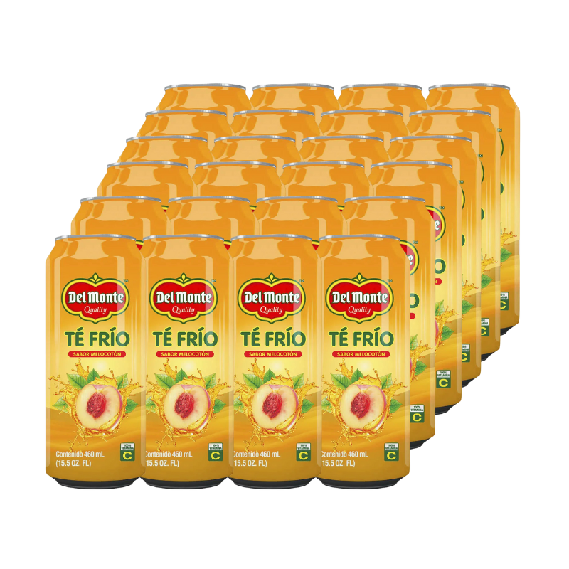 Té Frío de Melocotón Del Monte Lata 450ml 24Pack